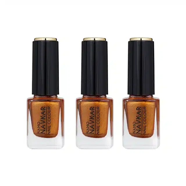 Nail Polish for Women, Gold, Pack of 3