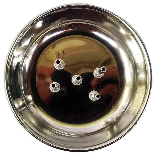 Craftale Stainless Steel Agarbatti Stand With Ash Catcher Incense Holder Dhoop Stick Holder, Silver, Pack Of 2, AE-036