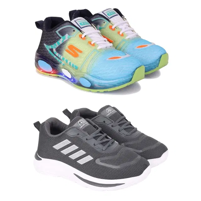 Casual Shoes for Kids, Pack of 2 (Multicolor, 1)