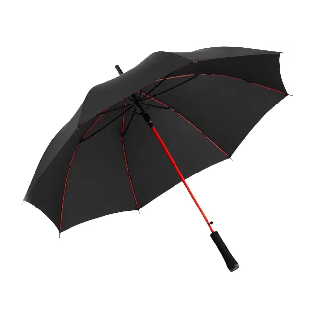 Plastic Fancy Jumbo Umbrella, Black