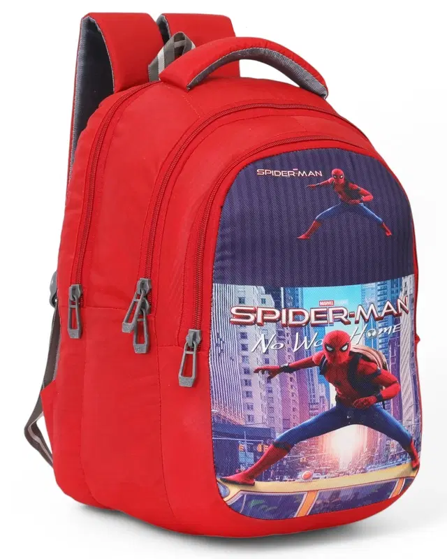 Polyester Backpack for Kids, Red, 25 L
