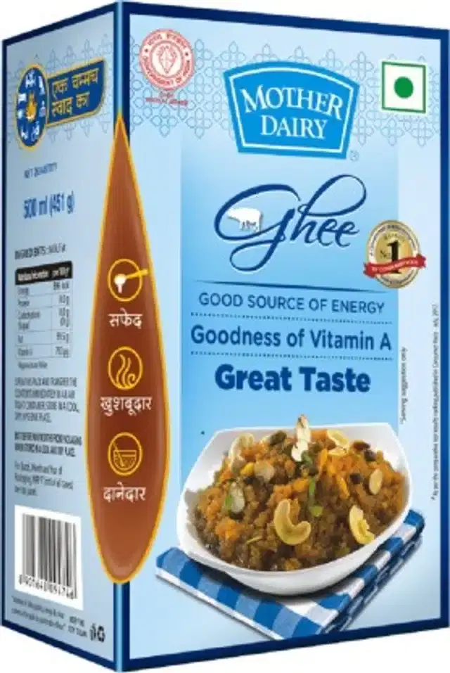 Mother Dairy Buffalo Ghee 500 ml