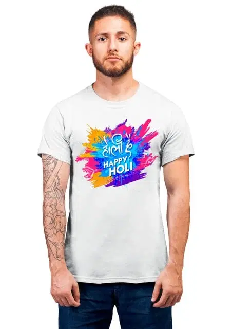MANGAL BHAVAN HOLI T-SHIRT XL 1pc PP, Pack of 1