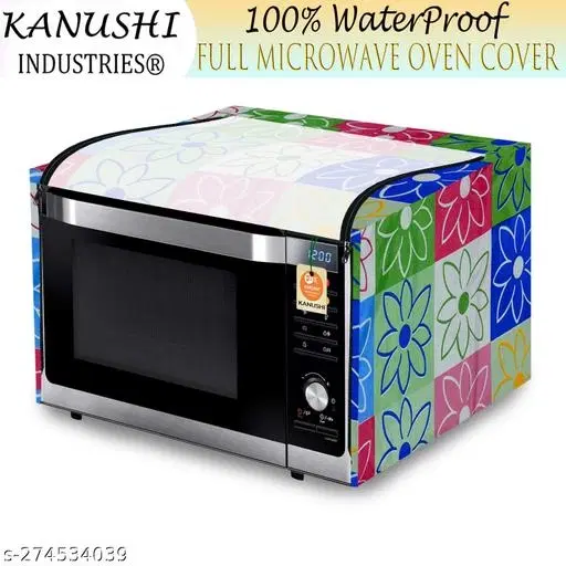 KANUSHI Industries® 100% Waterproof Full Microwave / Oven Cover 28-29 Liter (FULL-MICRO-NW-NEW-06-28LTR)