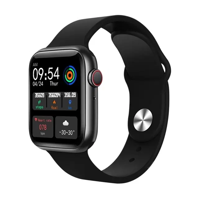 T500 Smart Watch for Men & Women, Black