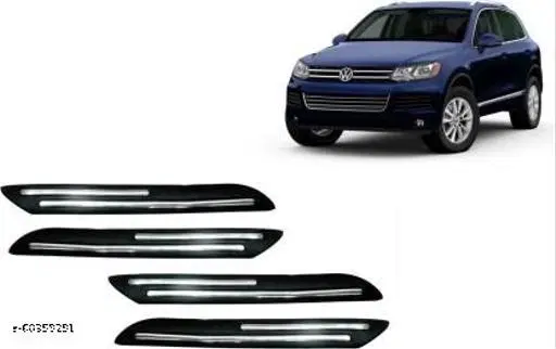 Rubber Car Bumper Protector, Multicolor, Pack of 4