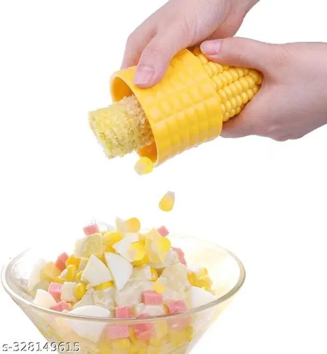 Plastic Corn Seeds Peeler, Yellow