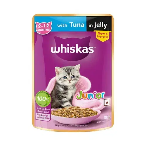 Whiskas Kitten tuna In Jelly 80G