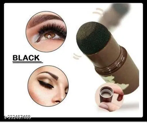 PROFESSIONAL Eyebrow Stamp Waterproof, One Step Brow Stamp Stencil Kit- Eye Brow Stamp Makeup Tools, Brow Stamp Shaping Kit Eyebrow Definer 10 g (Deep Black)