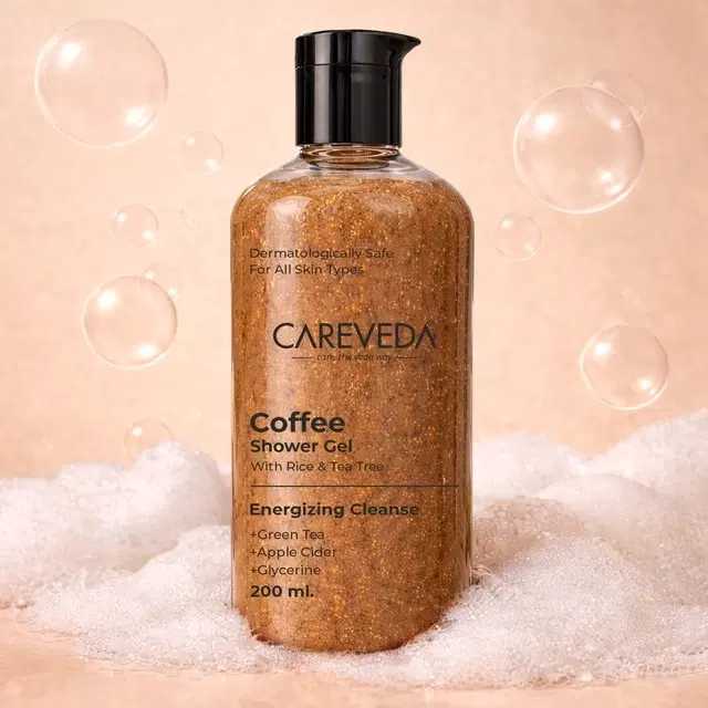CareVeda Coffee Shower Gel Deep Cleansing & Refreshing Shower Gel 200 ml