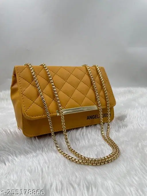 TRUE FASHION. Sling Bag for Women (Yellow, Free size)