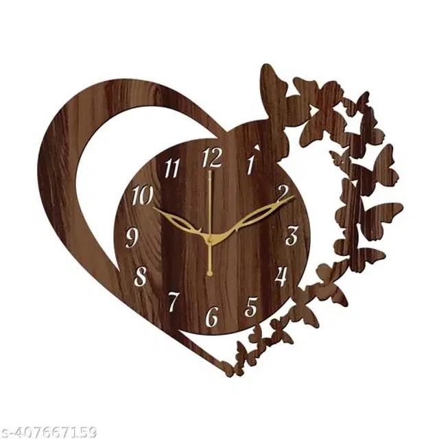 Wooden Wall Clock, Brown