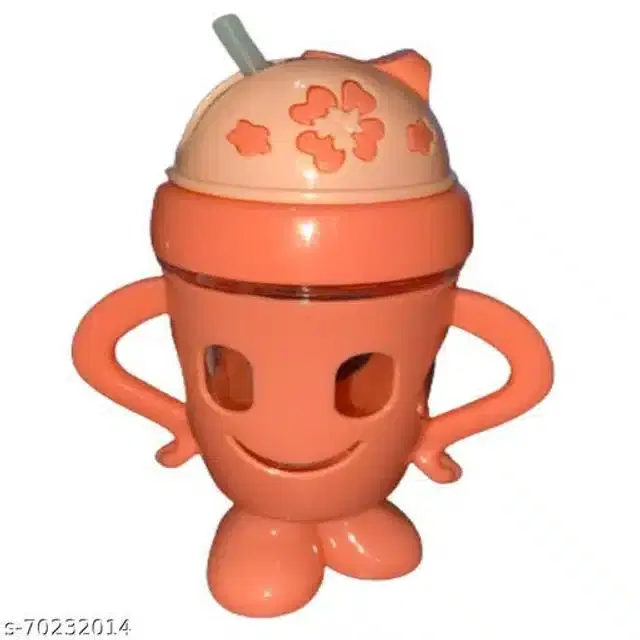 Spill Proof Sipper Bottle for Baby, Orange, 300 ml