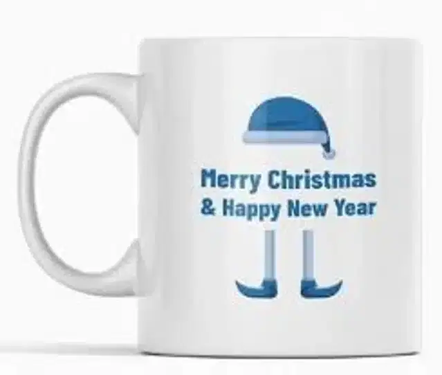 Ceremic Printed Coffee Mug, White, 350 ml