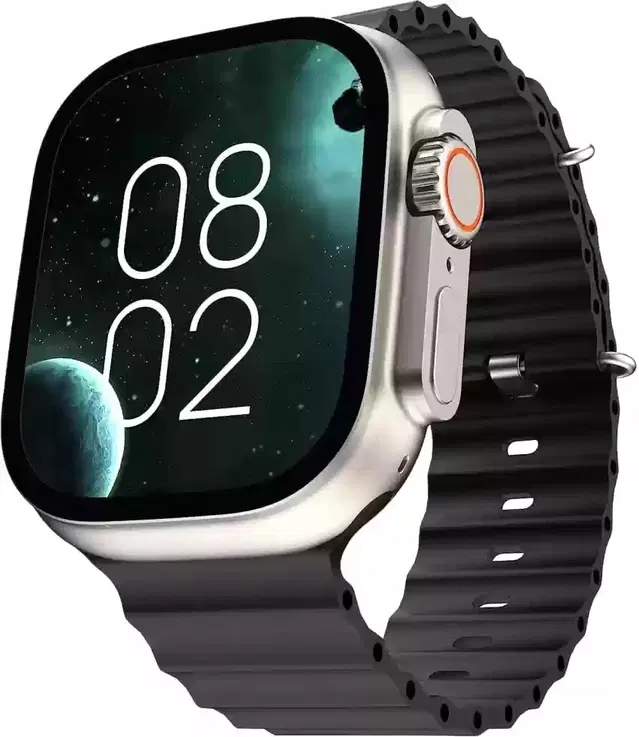 Silicone T800 Ultra Smartwatch, Black