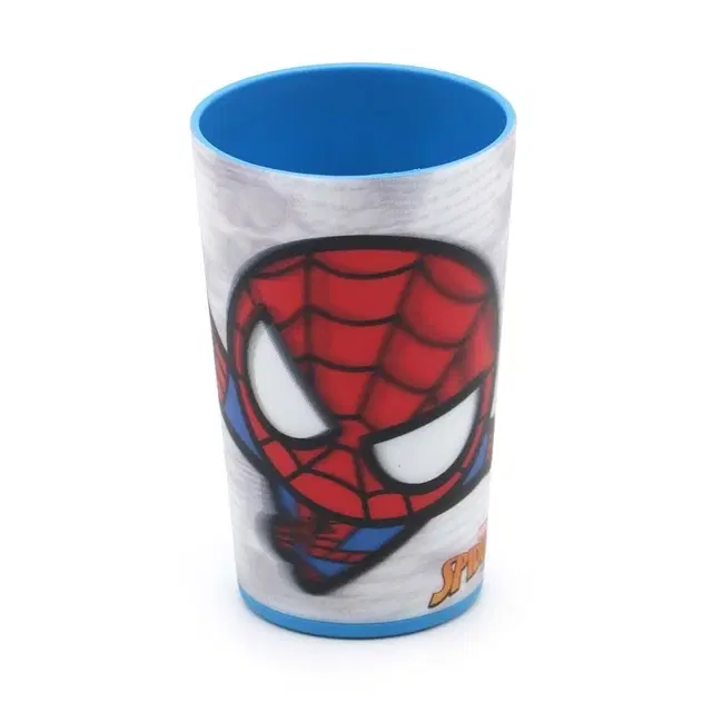 GLUMAN 3D Spiderman Frost Tumbler, 300 ml, Pack of 1