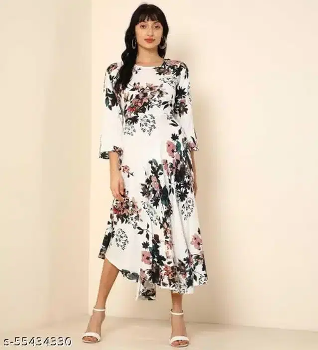 Gown for Women (Multicolor, M)