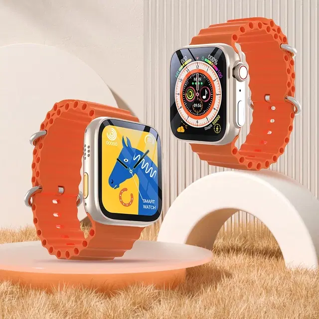 Nylon Strap Smart S8 Ultra Smart Watch for Men & Women, Orange