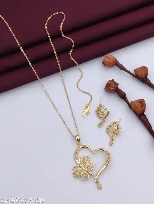 GOLDN BUTTERFLY JEWELLERY SET