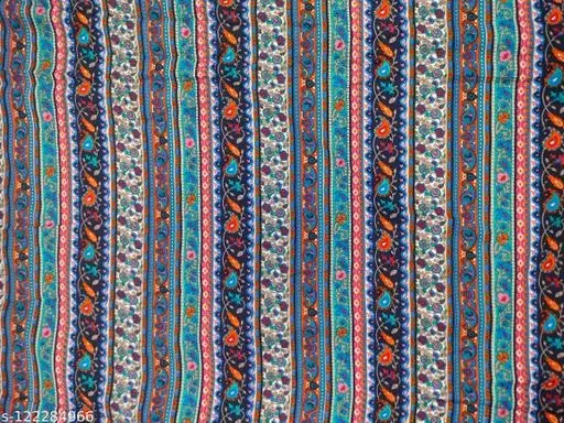 American Crepe Kurti Fabric for Women (Multicolor, Un Stitched)