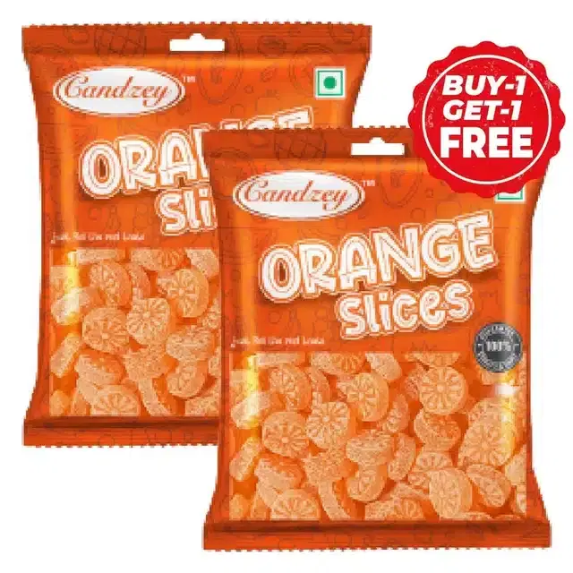Candzey Orange Slices 2X100 g  (Buy 1 Get 1 Free)