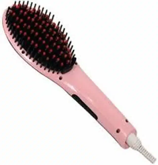 Hair Straightener Brush, Pink