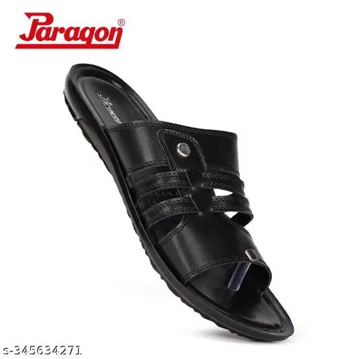 Paragon PU Sandals (Black, 8)