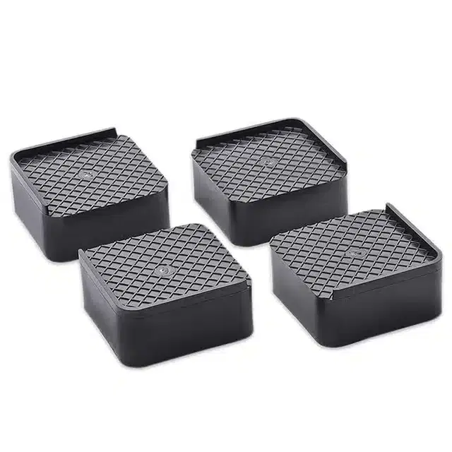 Plastic Shock Absorber Suction Cup Stand Pads for Large Appliances, Grey, Pack of 4