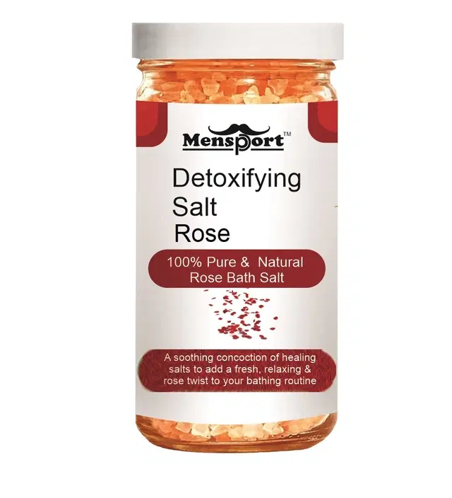 Mensport Detoxifying Rose Bath Salt Crystal, 200 g