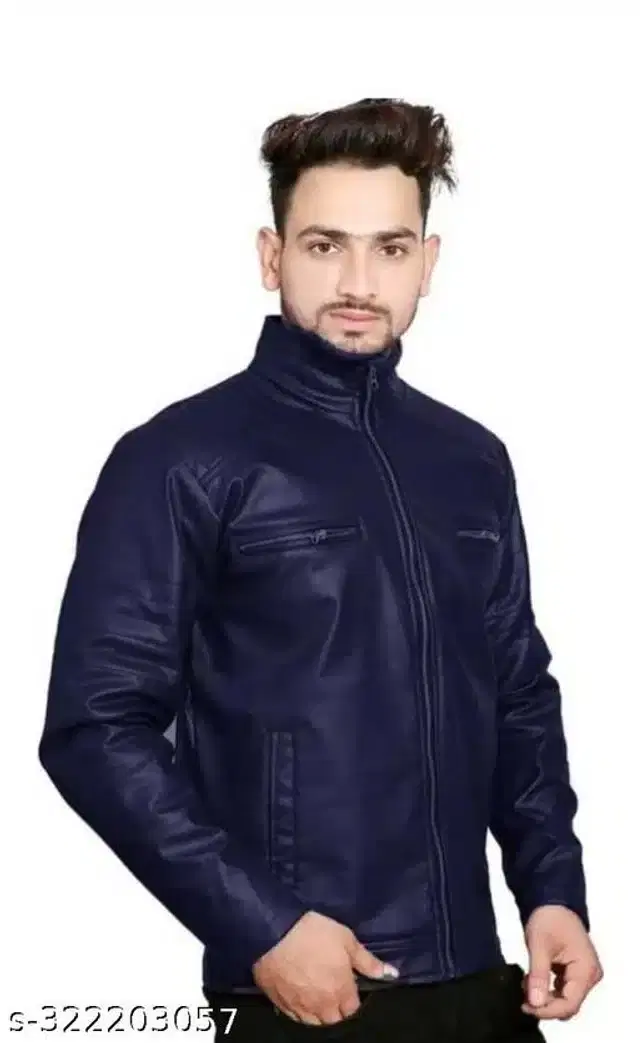 Full Sleeves Jacket for Men (Dark Blue, S)