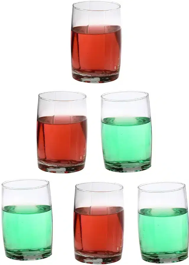 Liquor cum Cocktail Glasses, Transparent, 270 ml, Pack of 6
