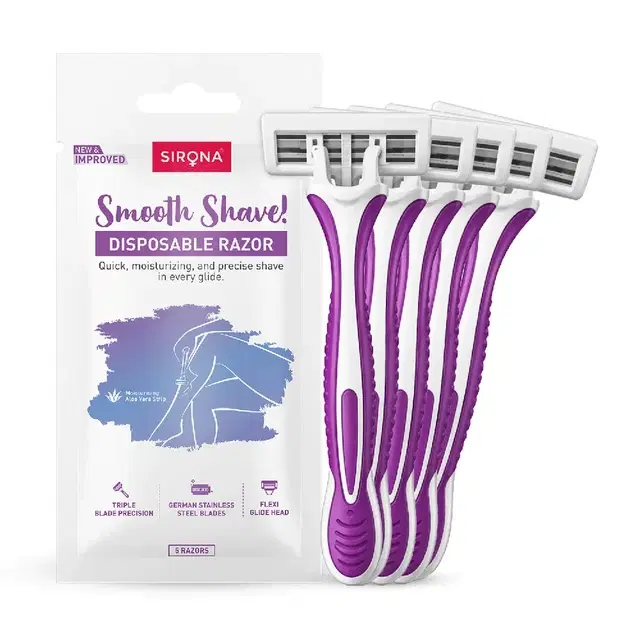 Sirona Disposable Razor For Women Pack Of 5