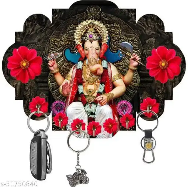 Wooden Key Holder, Multicolor