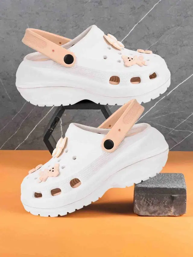 Clogs for Women, White (5)