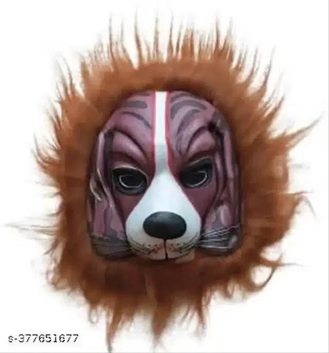 Dog Face Mask for Holi, Multicolor