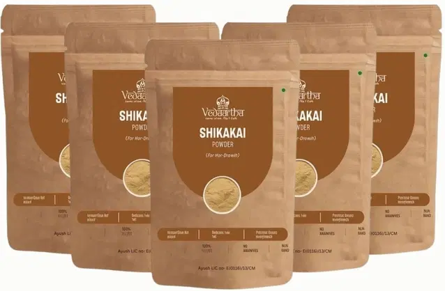 Vedaartha Ayurvedic Shikakai Hair Care Powder, Pack of 5 (100 g)