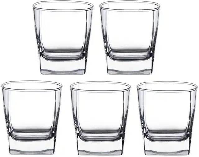 Liquor cum Cocktail Glasses, Transparent, 180 ml, Pack of 5