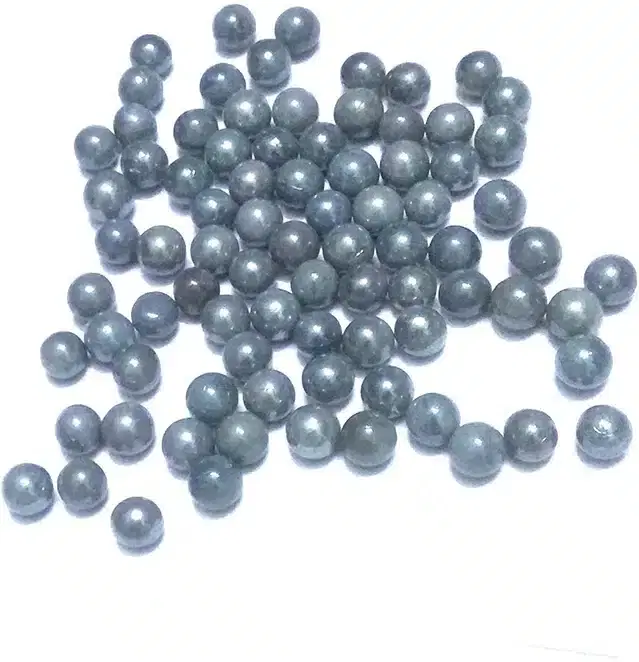 100 Pcs Mini Size Glass Marbles with Shooter, Grey, Set of 1