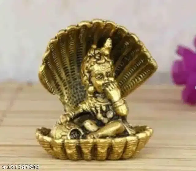 Brass Laddu Gopal Idol, Golden