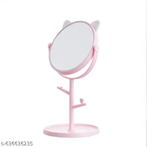Cute Makeup Mirror with Stand, Multicolor