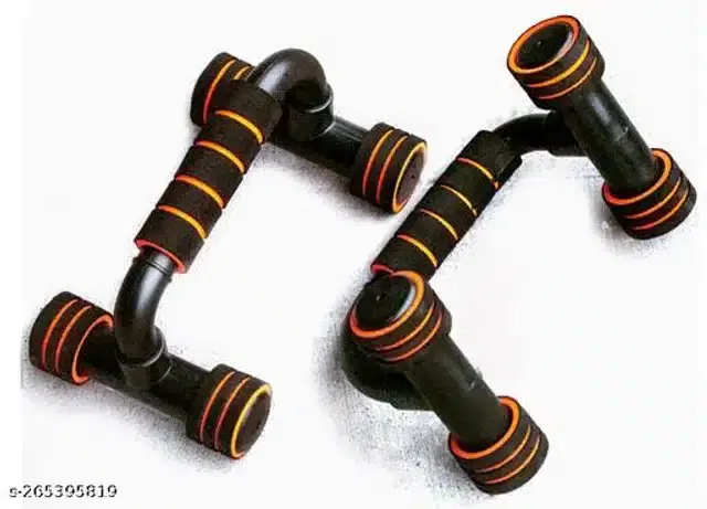 Portable Push-Up Handles, Black & Orange
