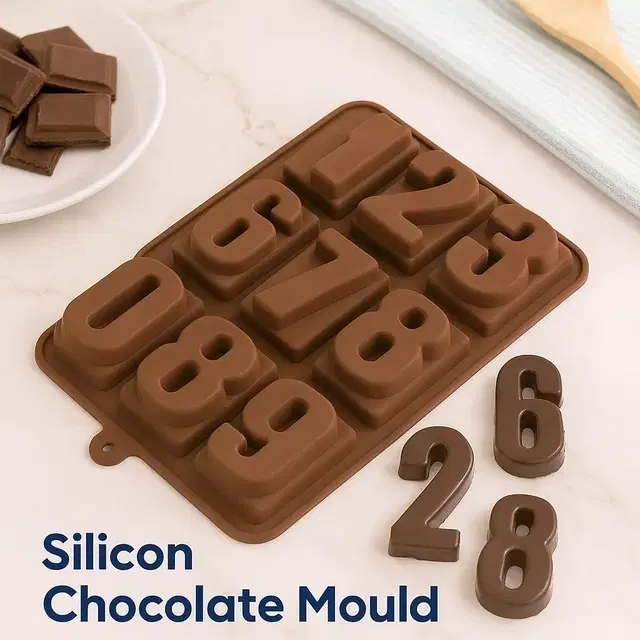 Moldbery Silicon Chocolate Mould Number 0-9 MB/1024