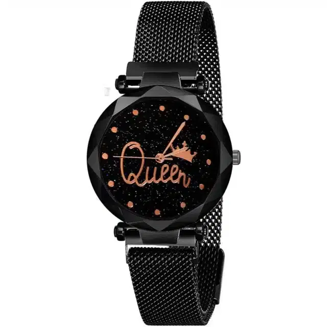 Women's Analog Watches, Pack of 1 (Black)