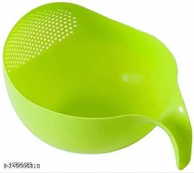 Plastic Food Strainer, Green