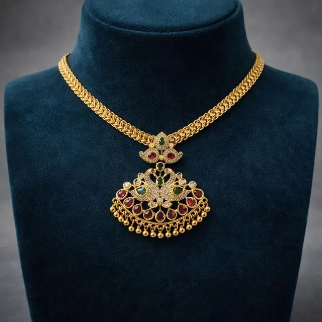 Gold Jewellery Set for Women (Gold, Free Size)