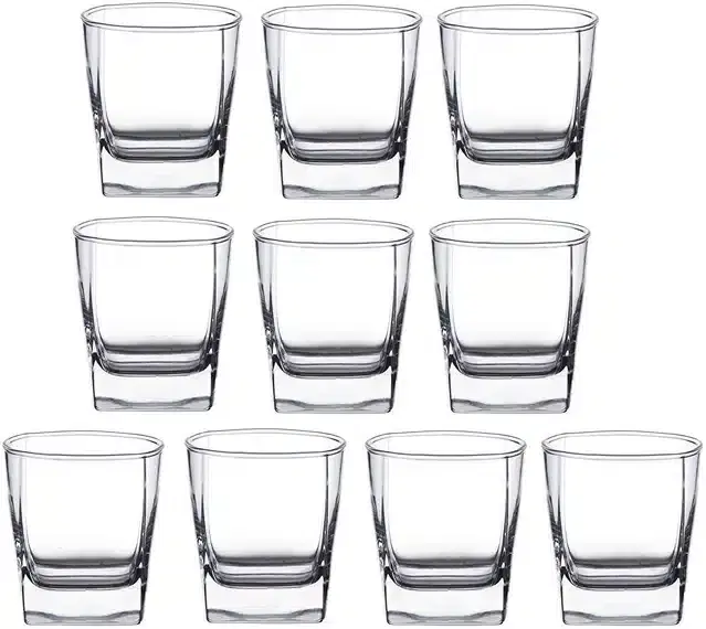 Liquor cum Cocktail Glasses, Transparent, 180 ml, Pack of 10