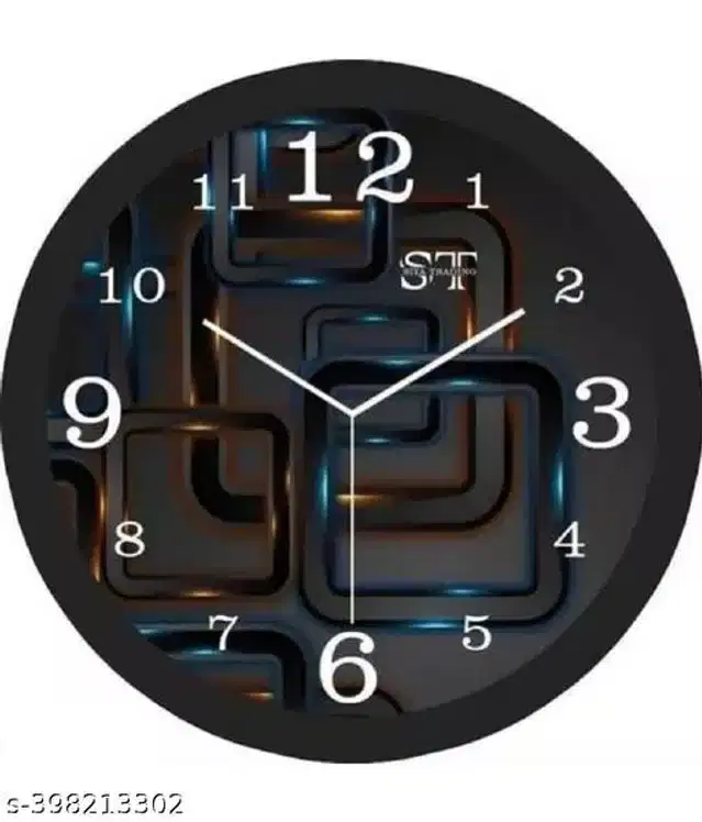 Analog Wall Clock for Home, Multicolor