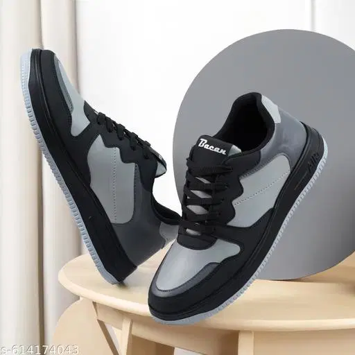 Casual Sneakers for Men (Grey, IND-6)
