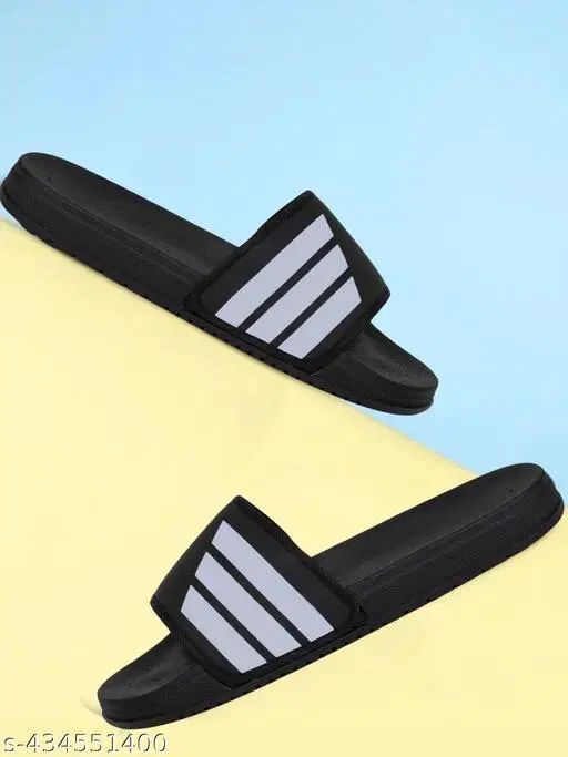 Sliders for Men, Grey & Black (9)