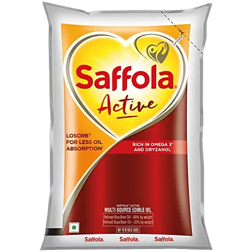 Saffola Active Pro Edible Oil 850 g (Pouch)